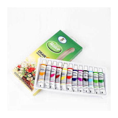 12colors 6ml/12ml Acrylic Paint Set For Artist Painting Rich Pigment Colors Art Drawing Beginner Gift