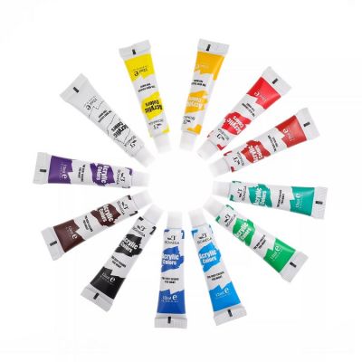12ML 12 Colors Art Painting Tube Packed Water Color Oil Color Acrylic Color Paint Set For Wholesale