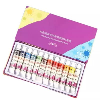 12pcs 12ml Paint Set Acrylic Painting Beginner Wholesale Art Supplies