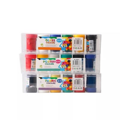 Amazon 6 colors 25ml bottle Artist DIY Craft Pouring Acrylic Paint Set for Canvas, Wood, Ceramic, Fabric