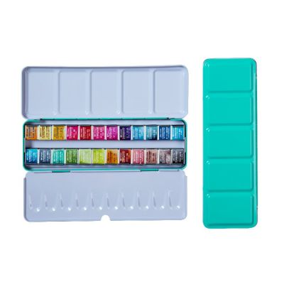 Superior New Professional Master Grade European Pigment Solid Water Color Paints Set with Tin Box Wholesale