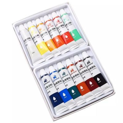 12colors 6ml Acrylic Paint Set Students Painting Beginner Wholesale Art Supplies