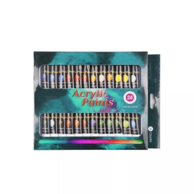 Professional Art Supplies Acrylic Colors Set Painting Wall Drawing Paint 12ml Non-Toxic Aluminum Tube Acrylic Paint Art Set