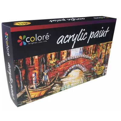 48 Colors Fine Acrylic Paint Set Gouache Pigment Box Sketch Painting Art Paint Set
