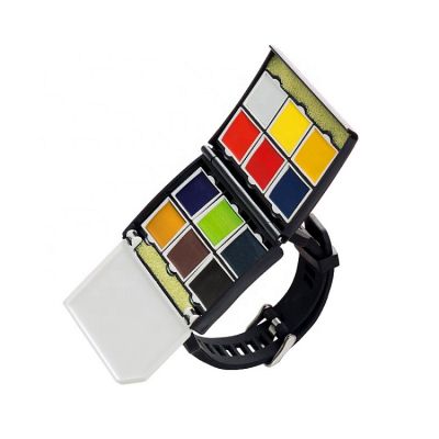 Superior Watch Style Solid Watercolor Paint 12 / 24 ColorS Mini-packing Painting with Portable Replaced Color Pan for Students