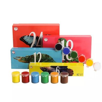 High Quality 24colors 15ml 6 Conjoined Acrylic DIY Hand-painted Textile Wall Paint Acrylic Children's Graffiti For Wholesale