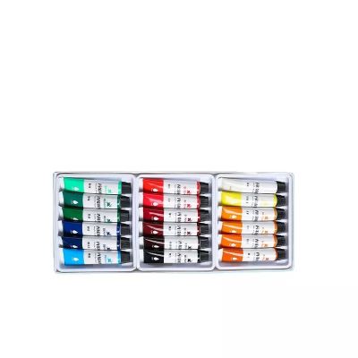 18colors 12ml Acrylic Paint Set Students Painting Beginner Wholesale Art Supplies
