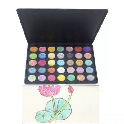 Professional solid powder Pigment Rich Pearl Metallic Watercolor Paint For Artist Painting