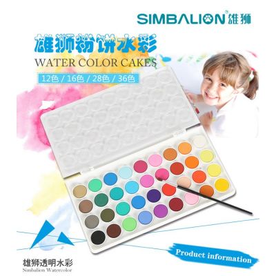 Powdery cake watercolor
