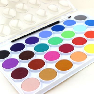 36colour water colour cakes