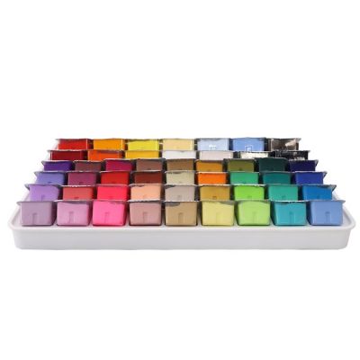 Bright color 50pcs jelly gouache paint set artist safe and non-toxic for children