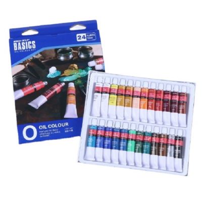 Art Painting Professional Artist Fine Art Oil Colour Paint Set 12ml 24 colours