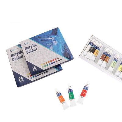 18 Colours Quick-drying High Coverage Aluminum Tube Acrylic Paint Kit