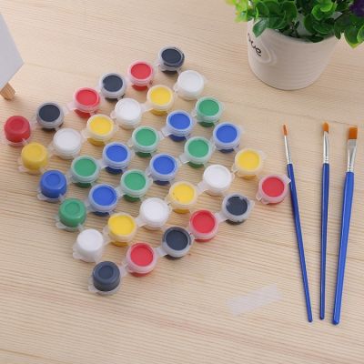 3ml 6 color acrylic ceramic plaster doll painting children coloring DIY graffiti paint wholesale