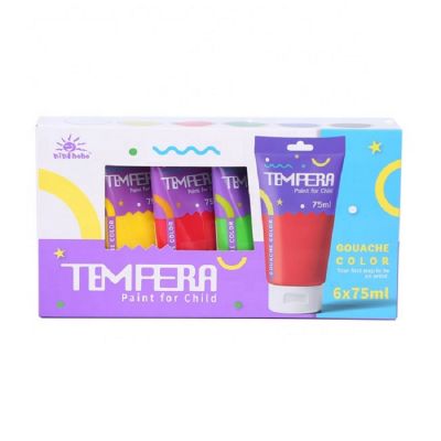 Fluorescence Tempera Paint Set 6 Colors * 75 ml