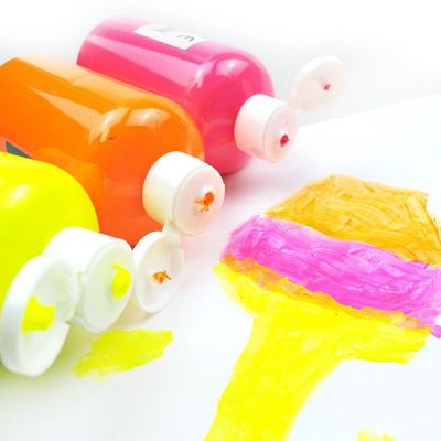 Customized Cheap Washable Non-toxic 250ml Neon Water Based Poster Color Paint