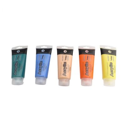 200ml Custom Logo Professional Acrylic Paint Plastic Tube Liquid Acrylic Paint In Bulk