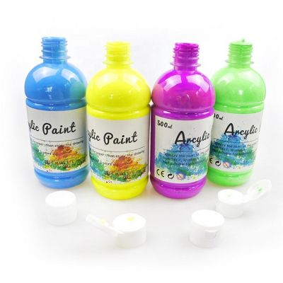Wholesale Eco-friendly Non-toxic Painting Supplies 500ml Acrylic Fabric Paint