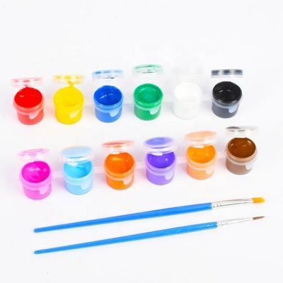 Factory Supply Professional Mini Scented Acrylic Art Paints Brush Set For Kids