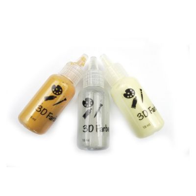 Professional Quality 18ml 3 Neon Colors Non Toxic 3d Fabric Paint Set