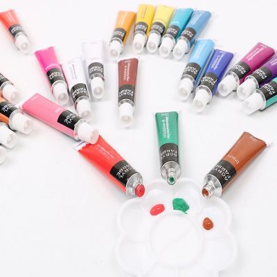 Wholesale High Quality 12 Pcs Drawing Tube Colorful Artist Acrylic Paint Set