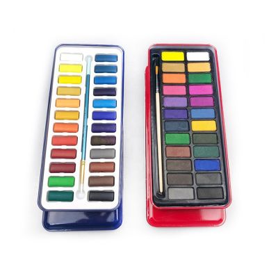 Manufacturer Supply High Quality 24 Colors Hot Selling Watercolor Painting Set
