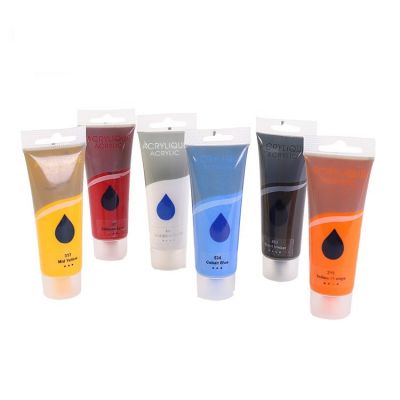 75ml Wholesale Plastic Tube Art Acrylic Colour Paint For Painting