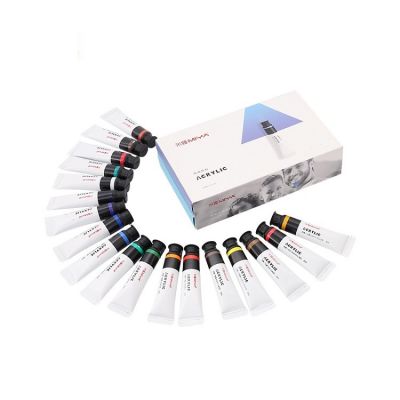 18 Colors Strong Color Coverage And Waterproof Acrylic Paint Set