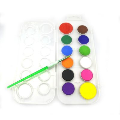 Hot Selling 5ml 12 Colors Non -toxic Water Color Cake For Kids And Students