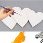 White Canvas Board Heart-Shaped Cotton Paint Board 8
