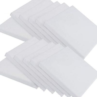 OEM costom size square shape 4 pcs pack wholesale blank stretched canvas