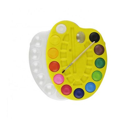 Professional Non Toxic Eco -friendly 12 Colors Solid Watercolor Paint