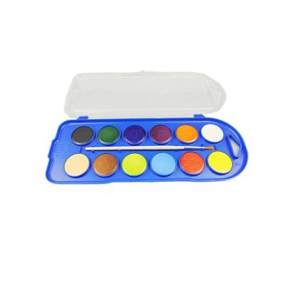 Factory Supplies High Quality Non-toxic Solid Water Color Pan Set With 12 Colors