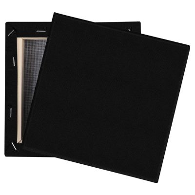 High Quality 9 Pack Different Sizes Black Artist Stretched Canvas Painting Set for Acrylic Painting