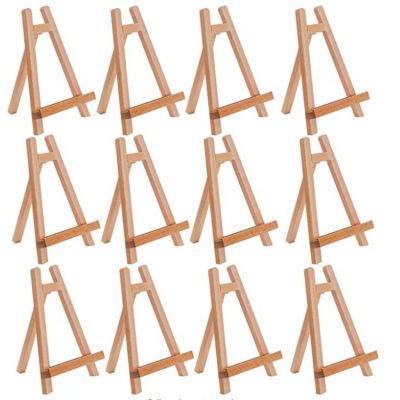 Tabletop Display Stand Artist canvas Easel,Beechwood Tripod for kids Painting easel artists painting set wood easel stand