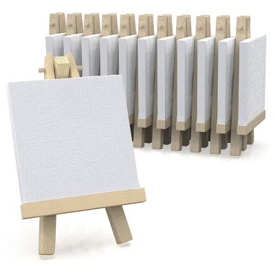 Art Easel Parts 3*3 inch Blank Canvas Frame with Easel Whiteboard Easel Living Room Paint