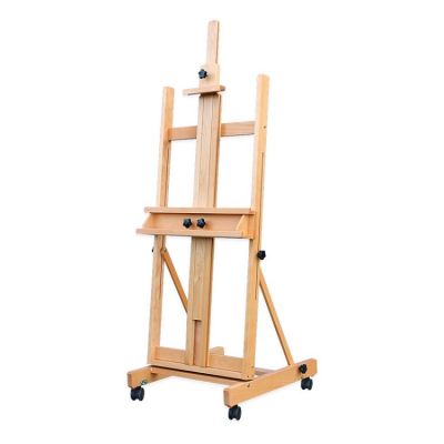 woodent table display metal easel