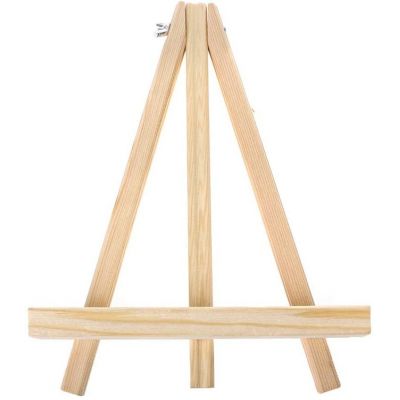 2 pack wholesale pine beech wooden desk table easel painting stand mini display easel with canvas