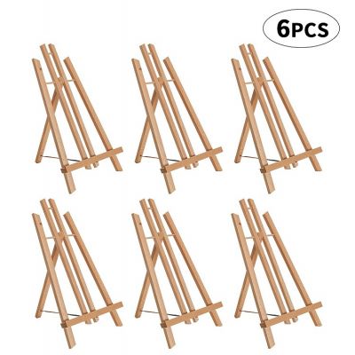 Tabletop Display Stand Artist canvas Easel,Beechwood Tripod for kids Painting easel artists painting set