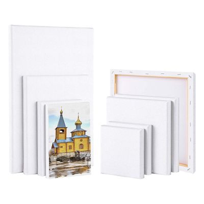 9 Pcs Assorted Size Artist Blank Canvas Art Canvas Multi Panel Canvas Boards Creative Blank Painting Panels for drawing