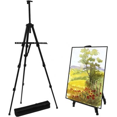 Artist Aluminum Metal Display Easel 17 to 56 Inches adjust height tripod easel painting easel stand