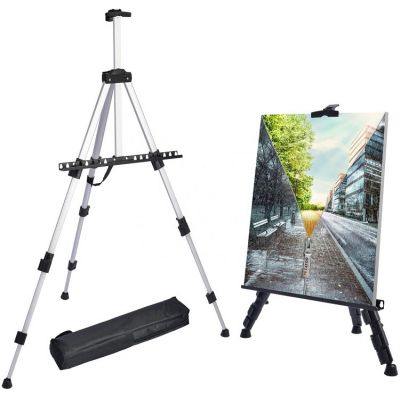Art Paint Easle Aluminum Metal Tripod Display 17 to 66 Inch adjust height tripod easel painting easel stand Portable Bag