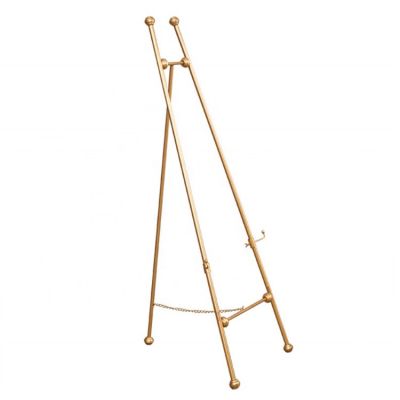 high quality display stand easel iron gold painting stand easal for picture, art easel stand display