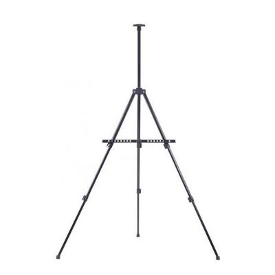 63 Iron easel stand metal tripod weasel folding art easel with adjustable lightweight for display,painting with Portable Bag
