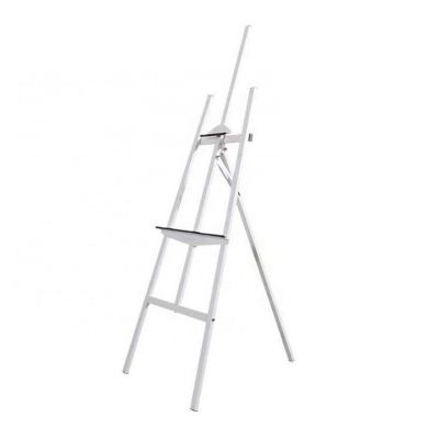 outdoor painting art easel white iron easel for acrylic ,oil painting