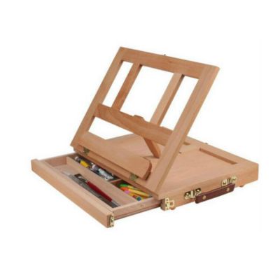 High Quality 33.5x26x5cm Adjustable Wooden Easel Box Multifunctional Tabletop Beech Painting Art Easel