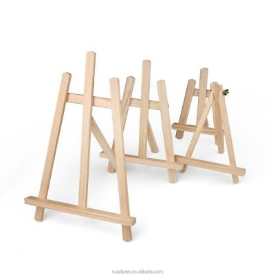 Beechwood Portable Tabletop Display Stand A-Frame Artist Easel for Kids Student Table School