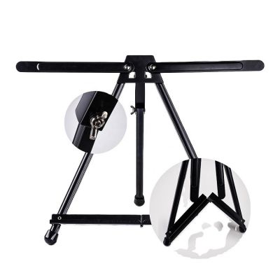 Adjustable Aluminum Metal Tripod Art Easel for Table-Top Floor Painting Drawing and Display with Fabric Bag