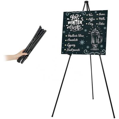 Adjustable aluminum Easel Portable tripod easel stand Lightweight Metal Display Easel