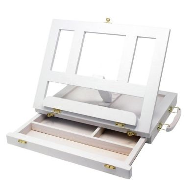 white tabletop easel wood with storage drawer wood easel stand for artist
